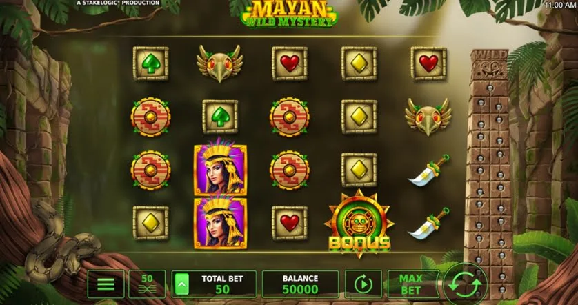 Gameplay de la machine à sous Mayan Mystery